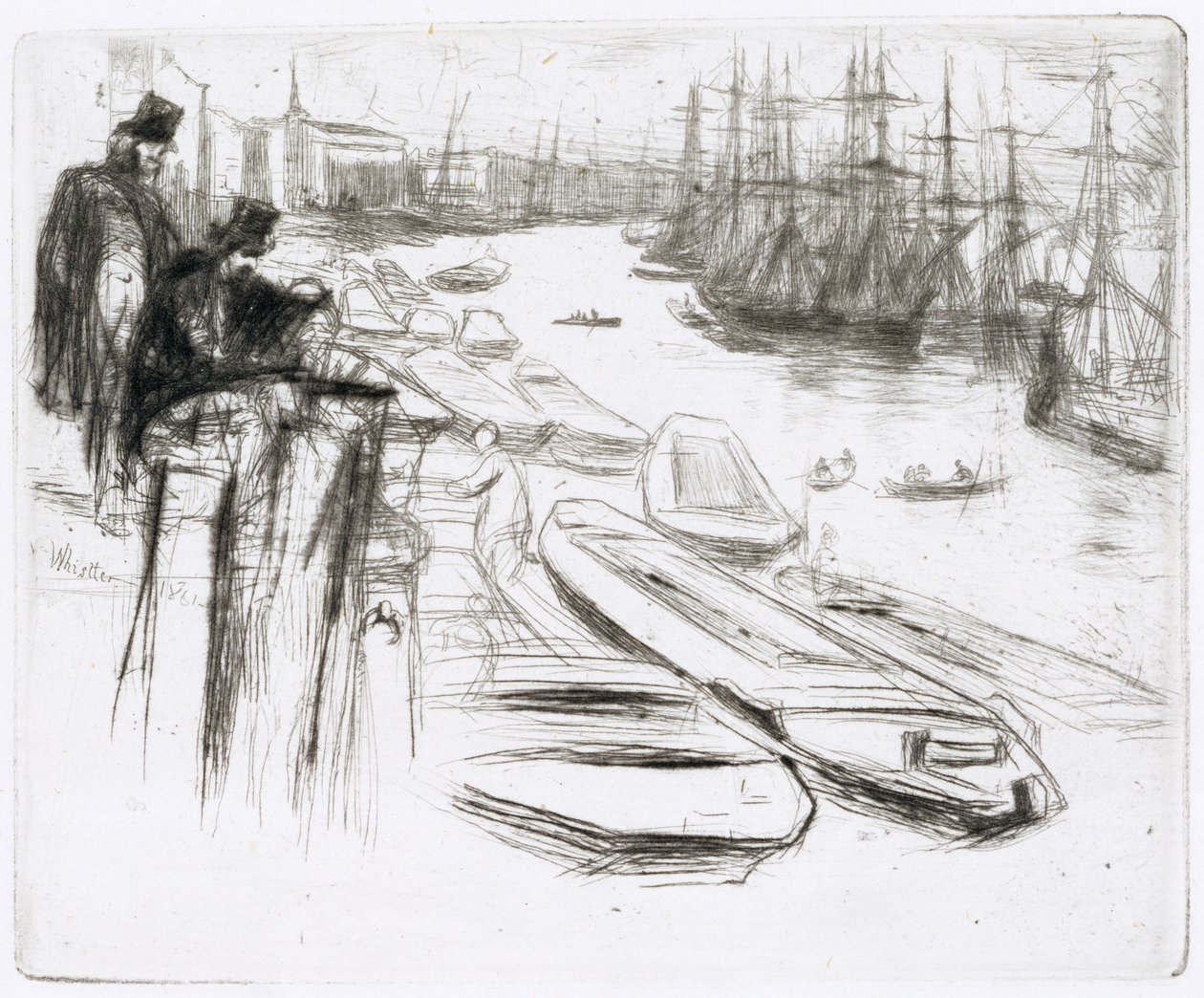 Den lille pool, nr. 1 (ætsning) af James Abbott McNeill Whistler