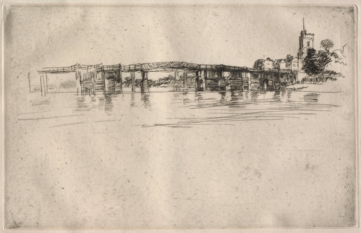 The Little Putney nr. 1, 1879. af James Abbott McNeill Whistler