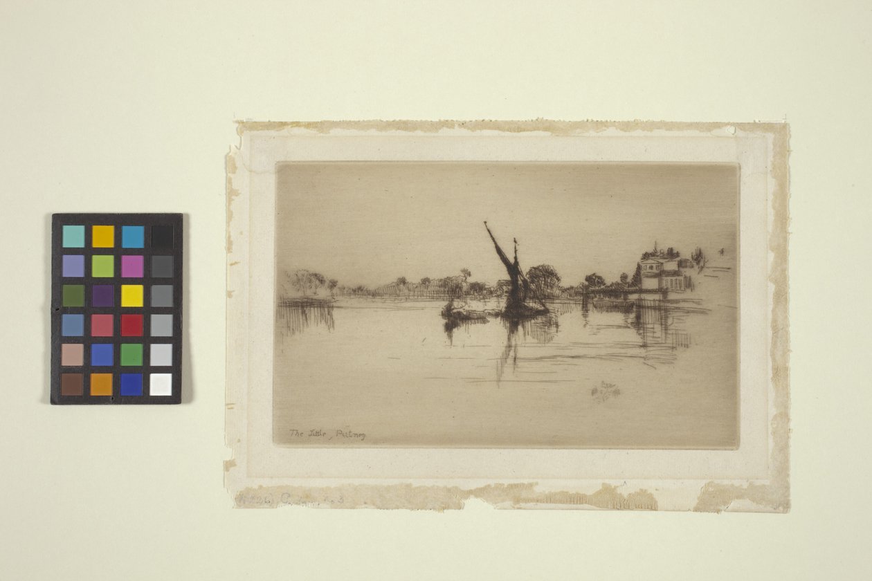 The Little Putney, nr. 2 (radering) af James Abbott McNeill Whistler