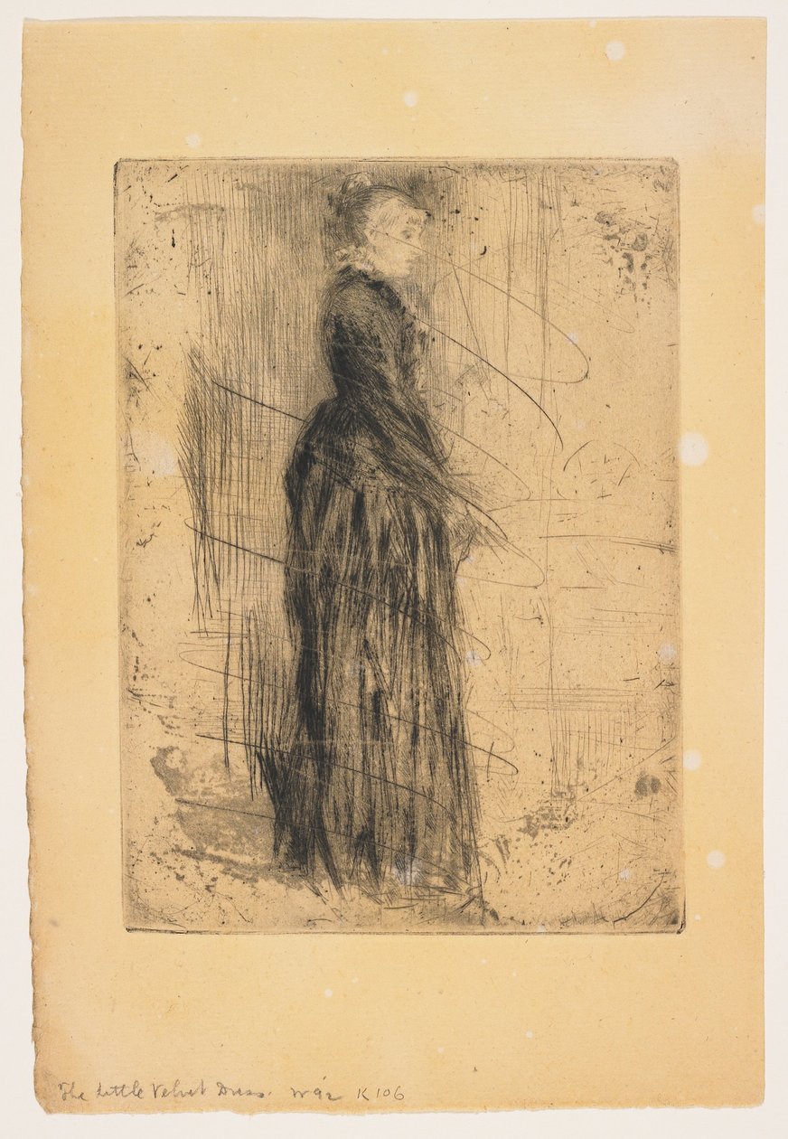 Das kleine Samtkleid af James Abbott McNeill Whistler