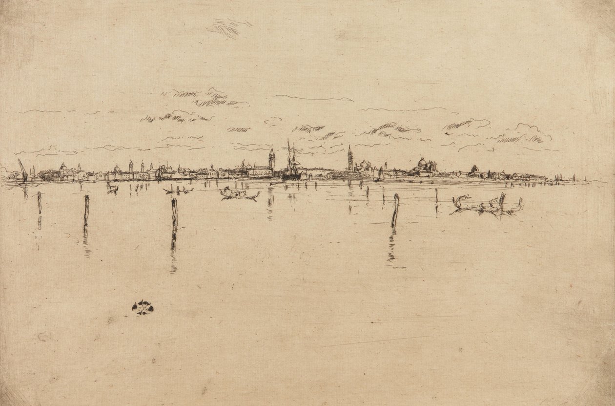 Det lille Venedig, 1879-1880. af James Abbott McNeill Whistler