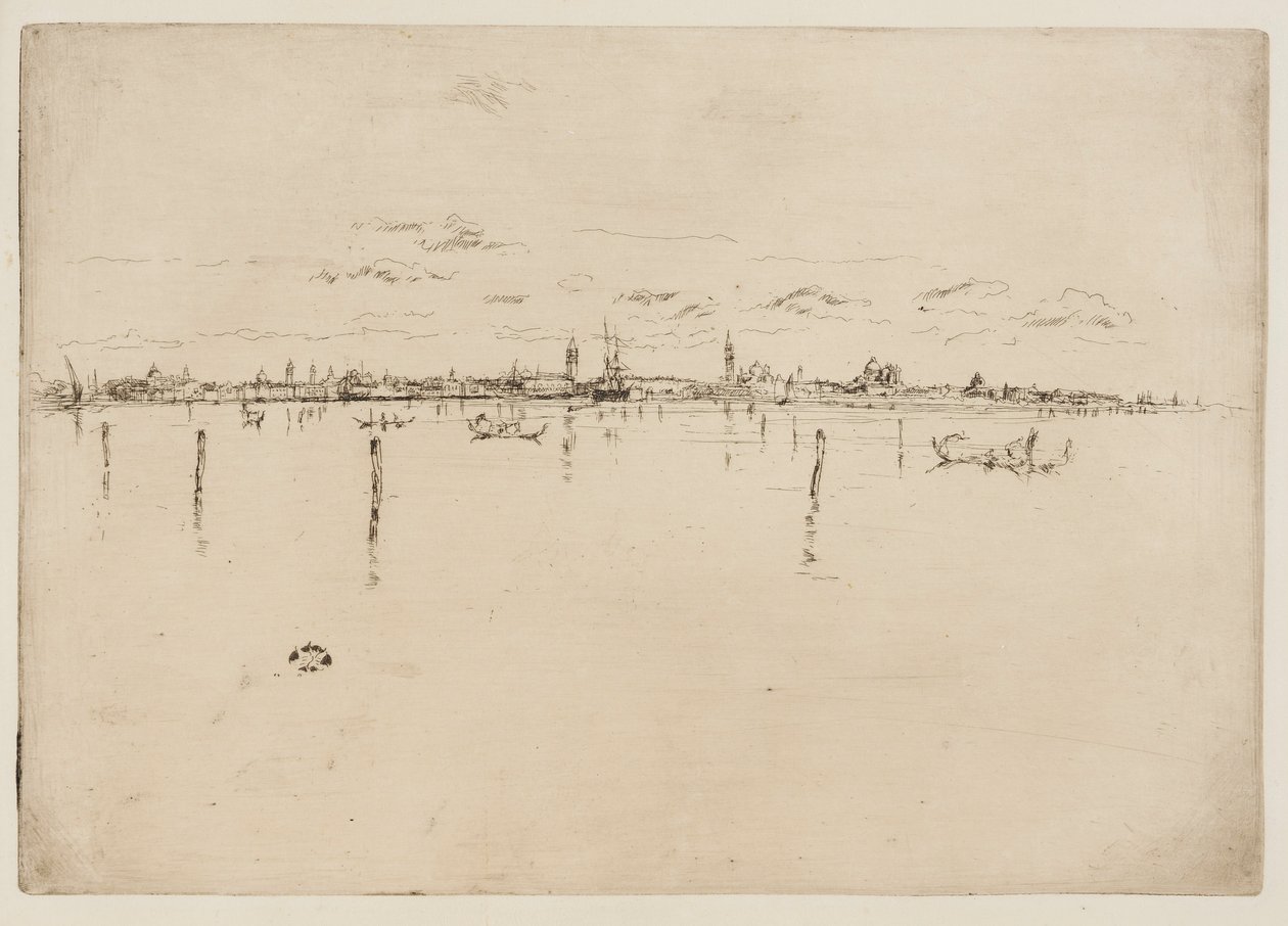 Det lille Venedig, 1879-1880. af James Abbott McNeill Whistler