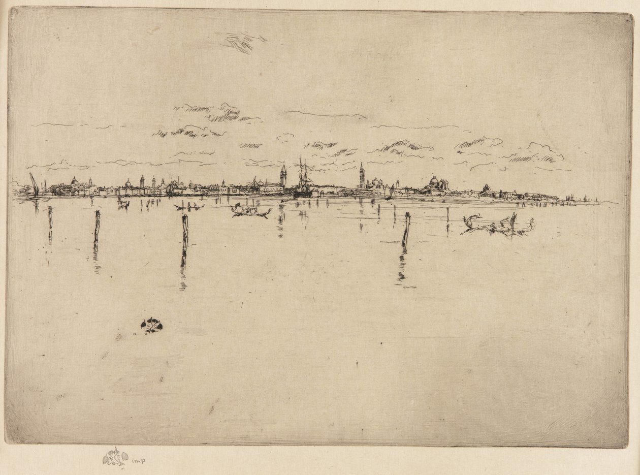 Det lille Venedig, 1879-1880. af James Abbott McNeill Whistler
