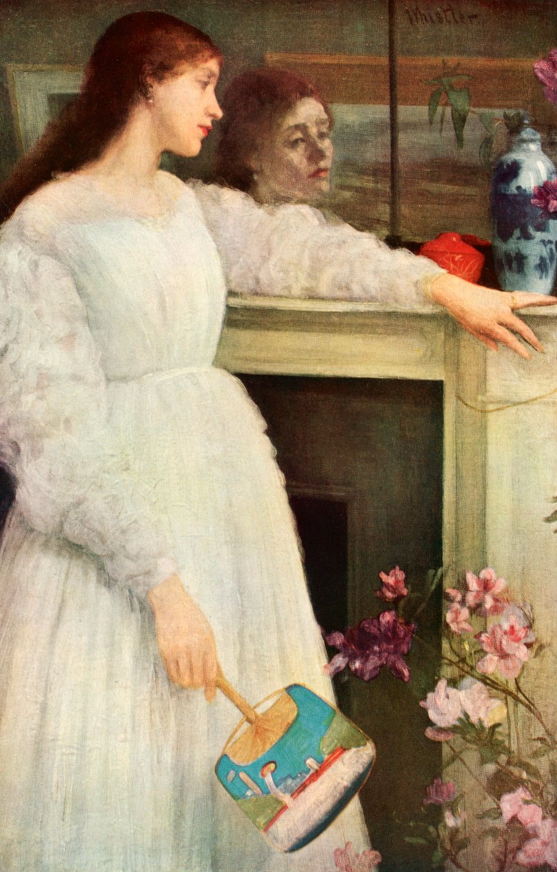 Den lille hvide pige, bogplade af James Abbott McNeill Whistler
