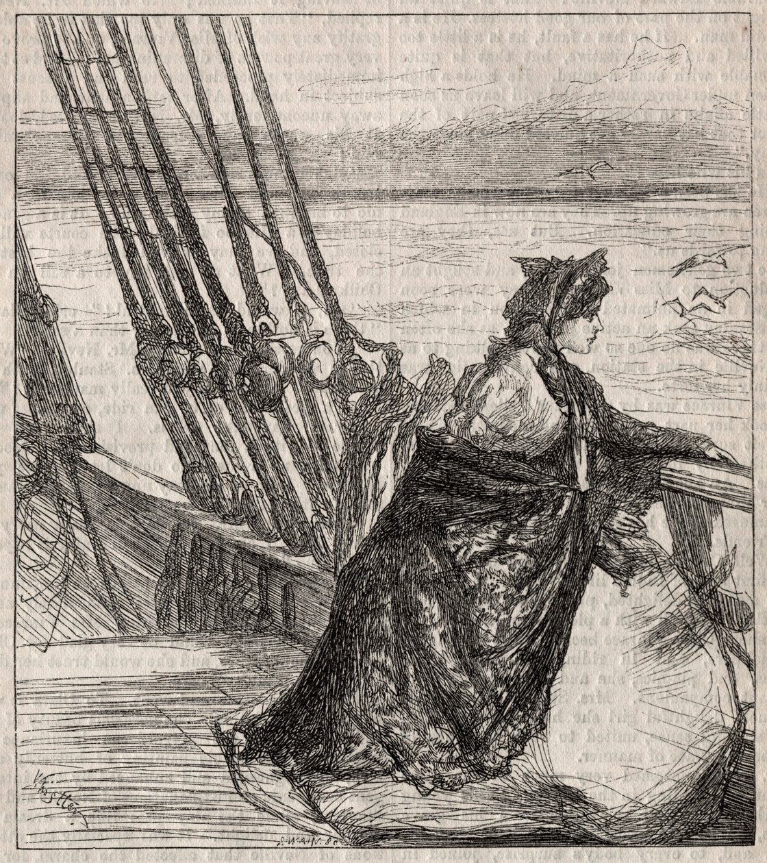 The Majors Daughter: Clara Vinraces Farvel til sin far, 1862. af James Abbott McNeill Whistler