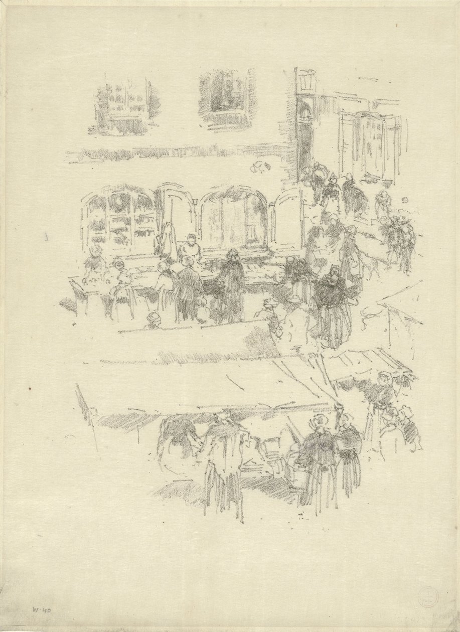 Markedspladsen, Vitre af James Abbott McNeill Whistler