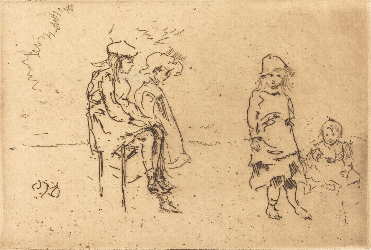 Menpes-børnene, ca. 18841886. af James Abbott McNeill Whistler