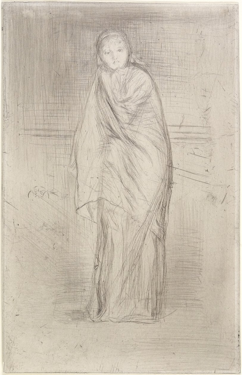 Modellen hviler, 1870 af James Abbott McNeill Whistler