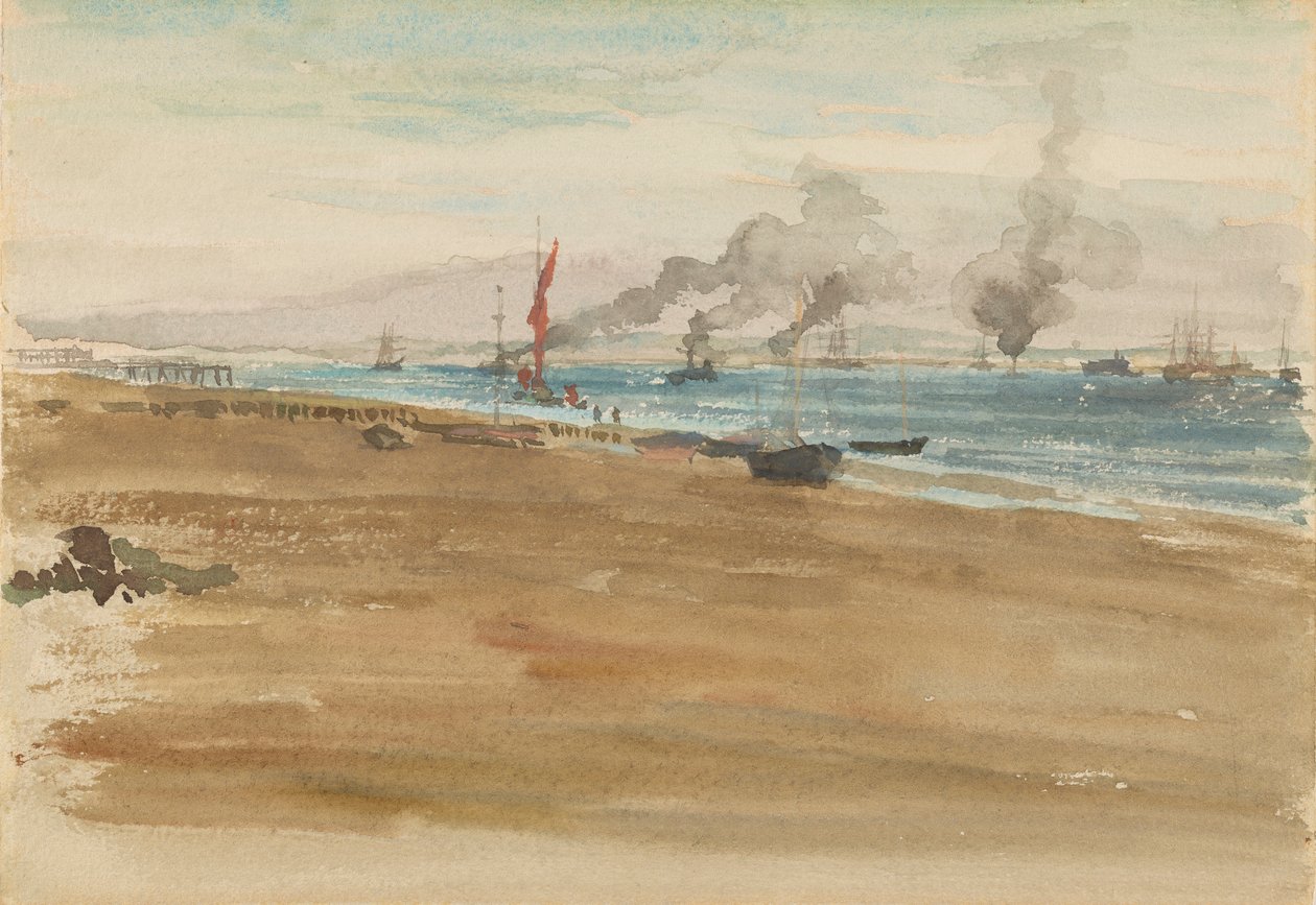 Flodens munding, 1881-1883. af James Abbott McNeill Whistler