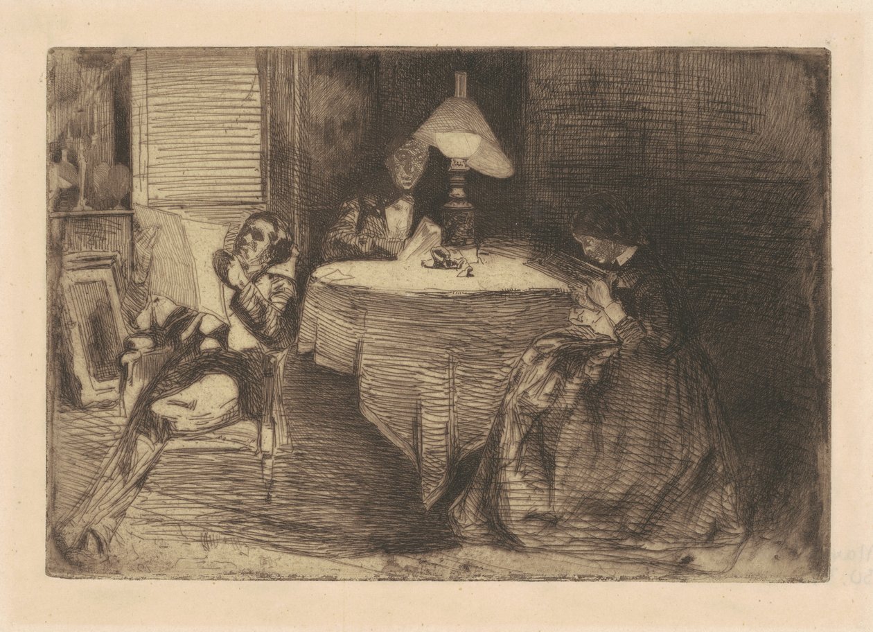 Musikrummet, 1859. af James Abbott McNeill Whistler