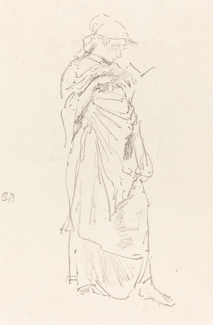 Romanen: Pigelæsning, ca. 1889. af James Abbott McNeill Whistler