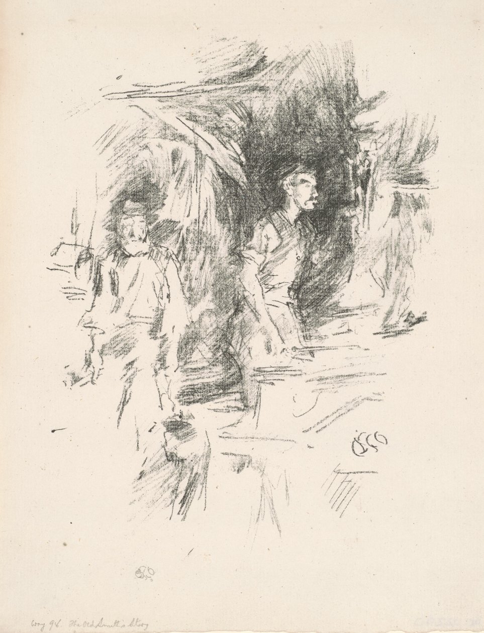 Den gamle Smiths historie, 1895. af James Abbott McNeill Whistler