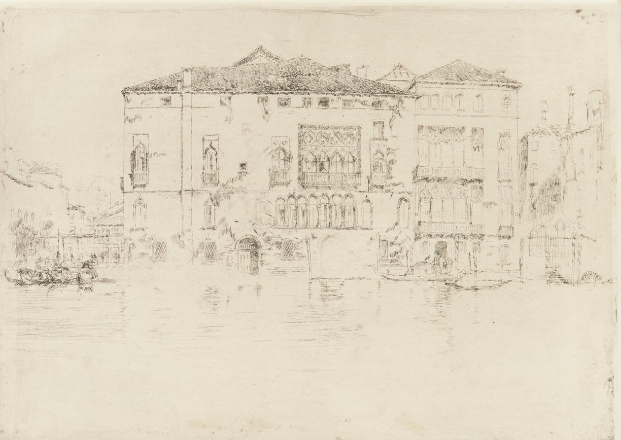 Paladserne, 1879-1880. af James Abbott McNeill Whistler