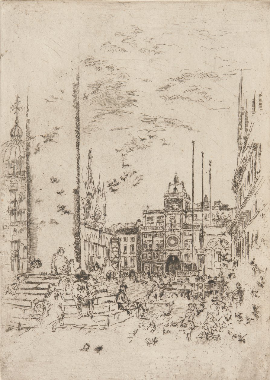 Piazzetta, 1879-1880. af James Abbott McNeill Whistler