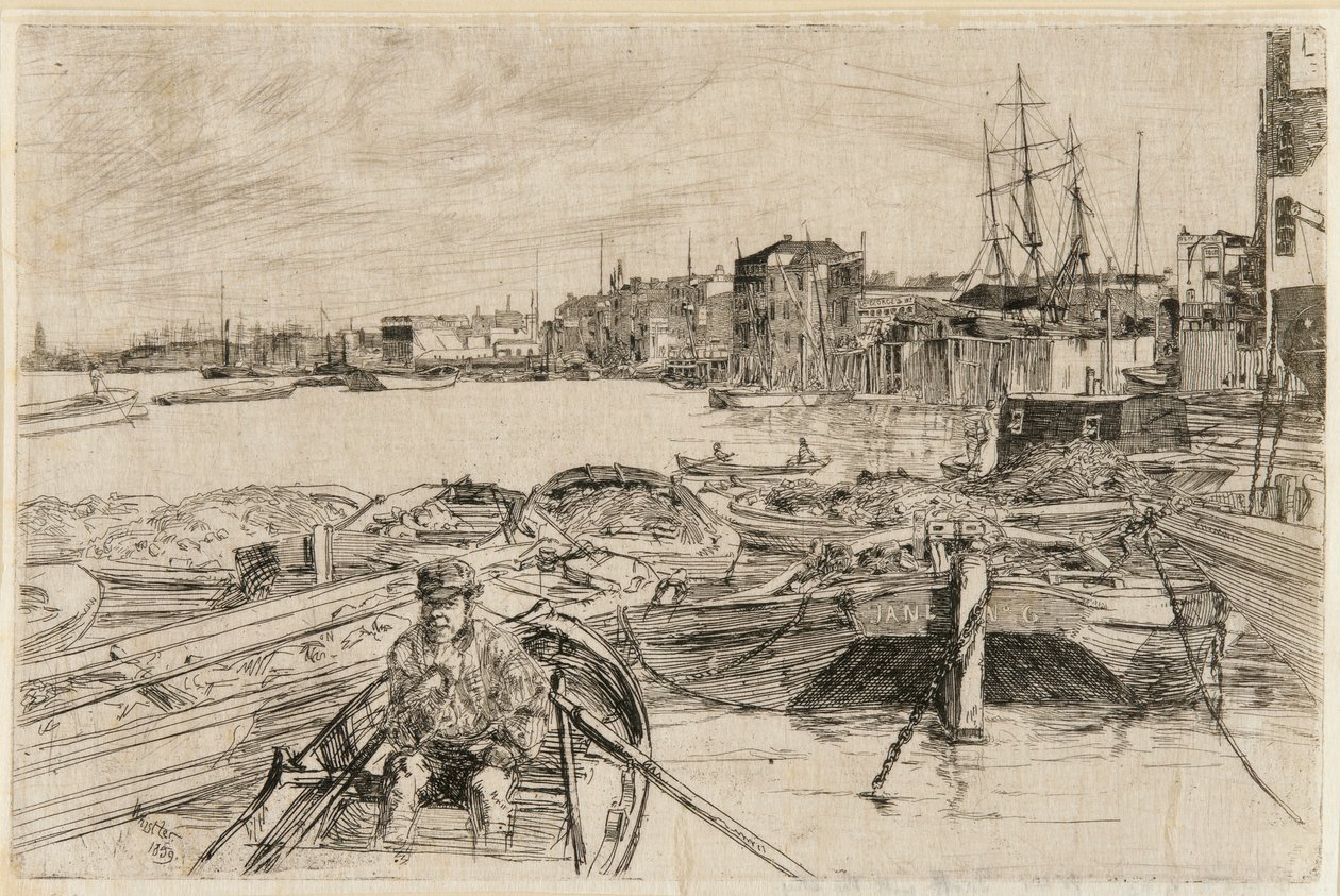 Poolen, 1859. af James Abbott McNeill Whistler