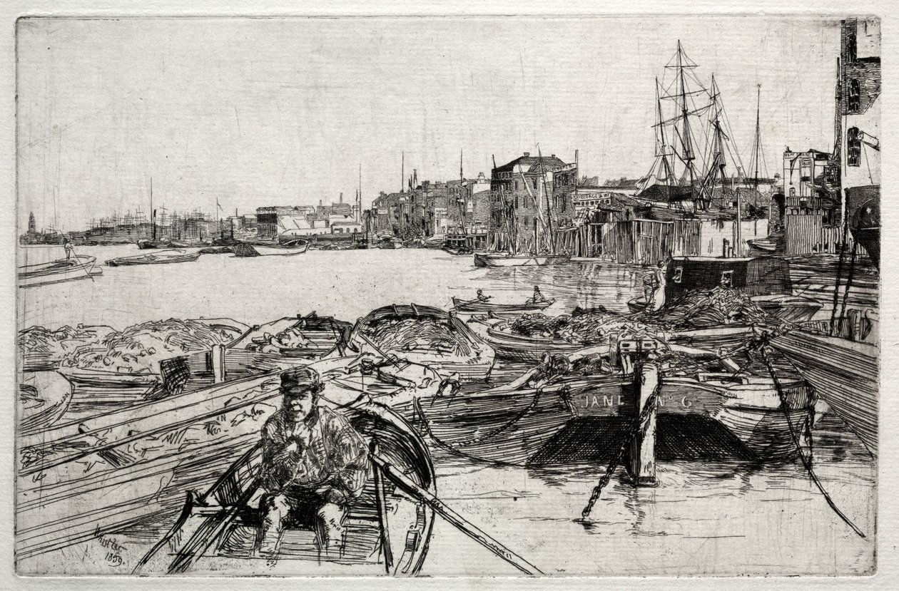 Poolen, 1859. af James Abbott McNeill Whistler