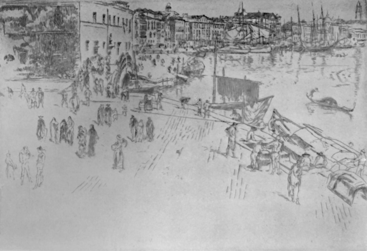 Riva nr. 1, 1879-1880, 1925. af James Abbott McNeill Whistler