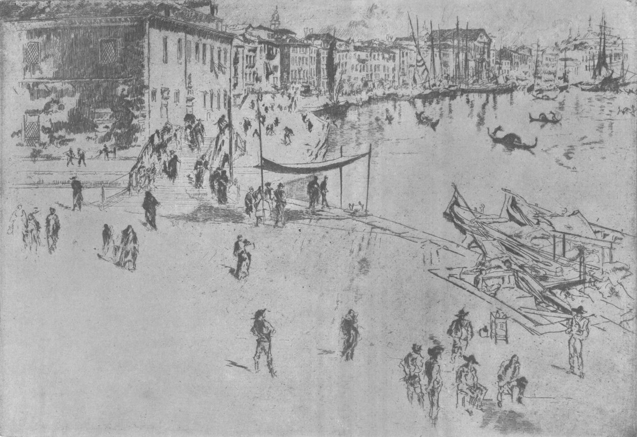 The Riva, nummer to, c1880, 1904 af James Abbott McNeill Whistler