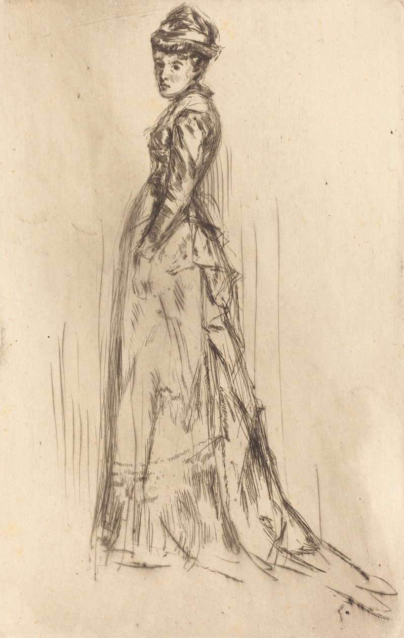 Silkekjolen, ca. 1873. af James Abbott McNeill Whistler