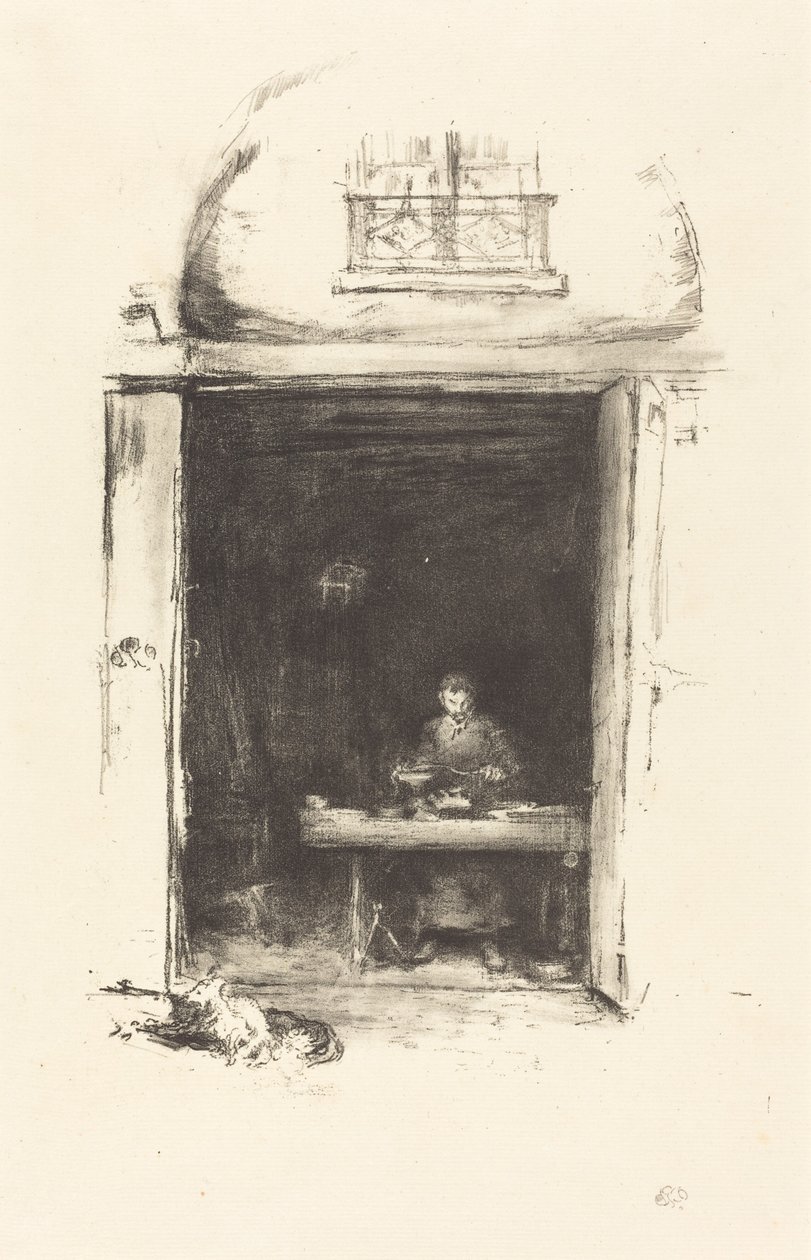 The Smith, Passage du Dragon, 1894. af James Abbott McNeill Whistler