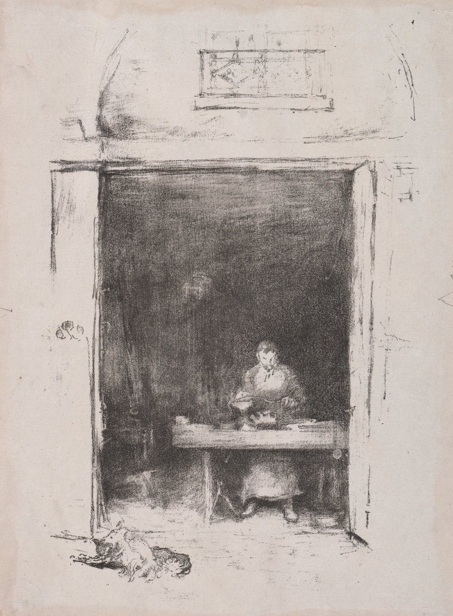 The Smith: Passage du Dragon, 1894. af James Abbott McNeill Whistler