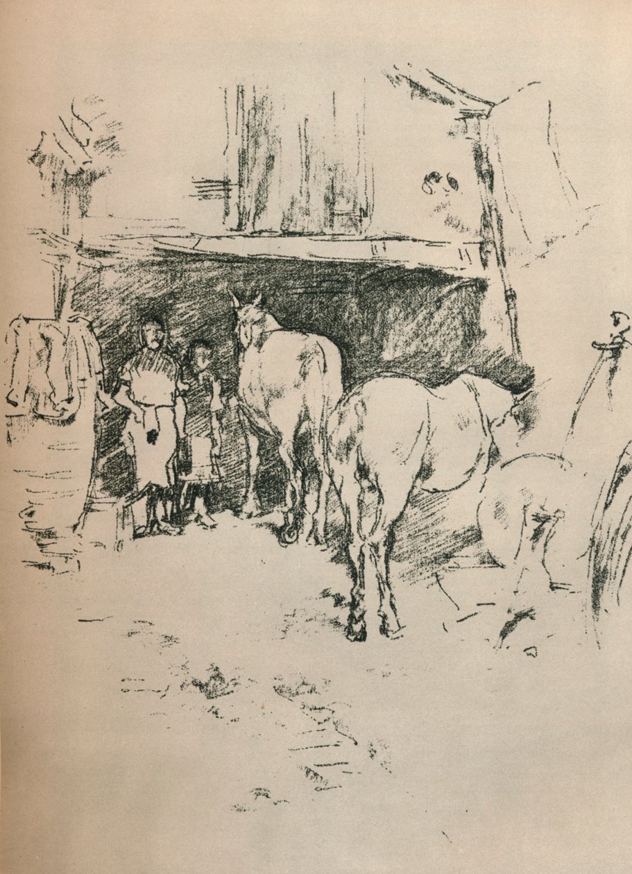 The Smiths Yard, 1895 af James Abbott McNeill Whistler