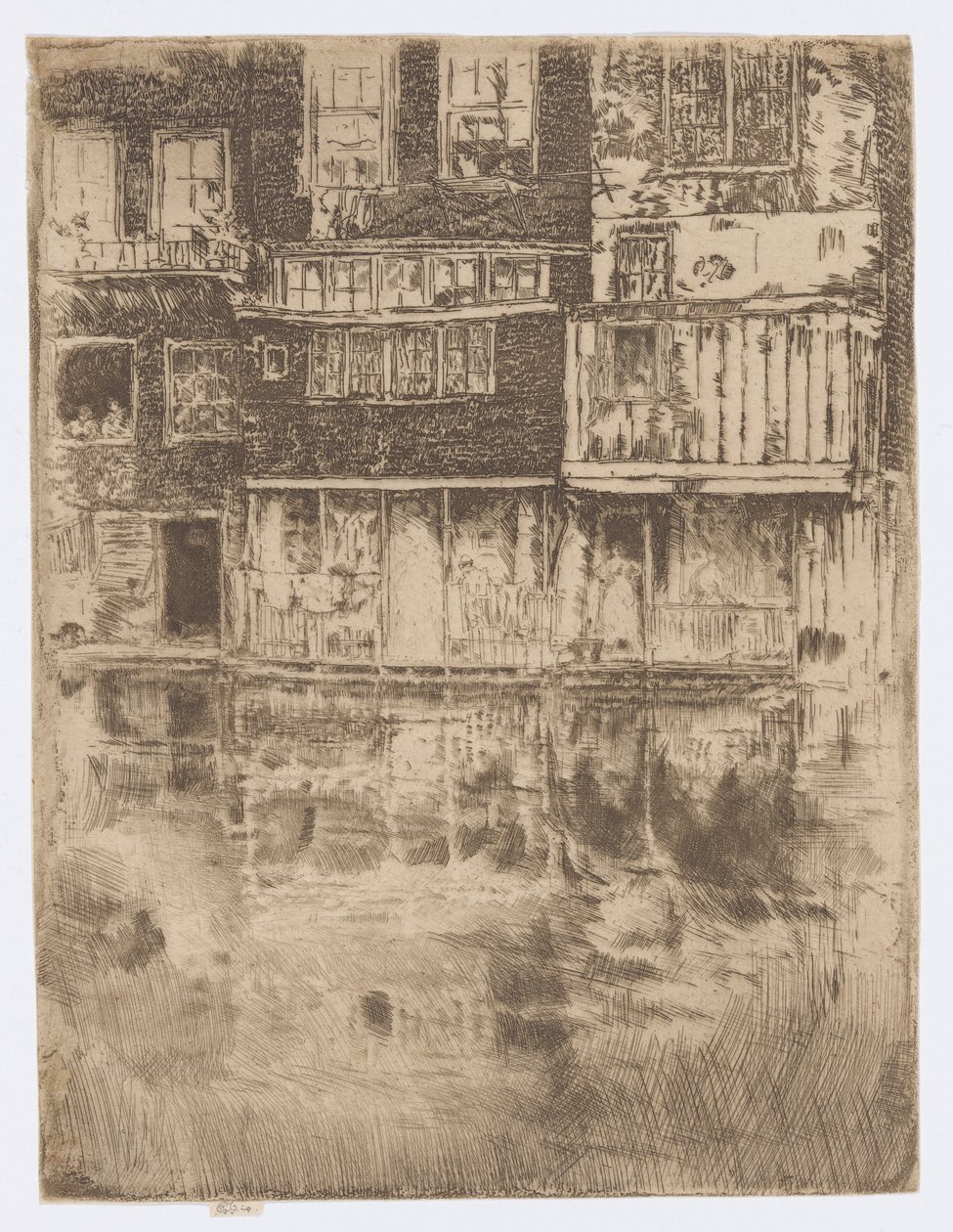 Det firkantede hus, Amsterdam af James Abbott McNeill Whistler