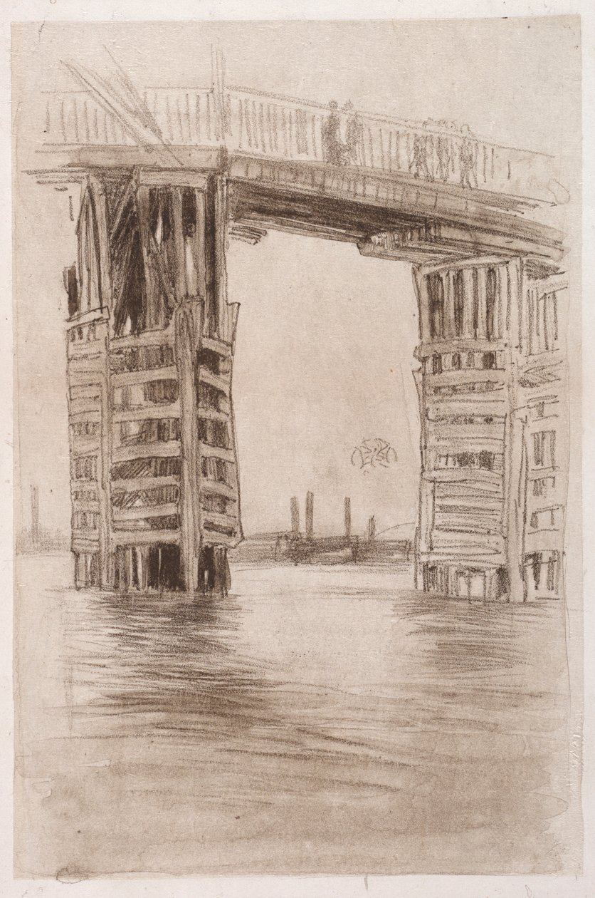 Den Høje Bro. af James Abbott McNeill Whistler