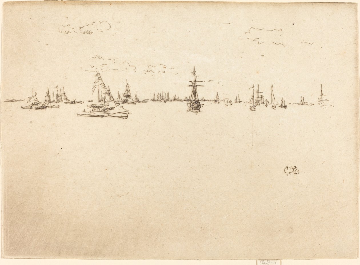 Turret-skibet, 1887. af James Abbott McNeill Whistler