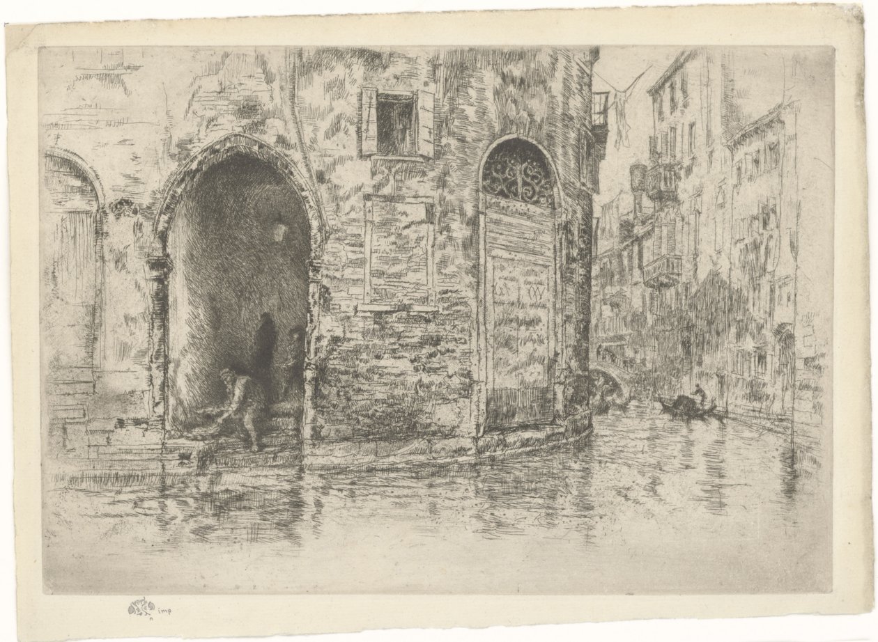 The Two Doorways. Første afsnit fra Venedig, side 2 (af 12) af James Abbott McNeill Whistler