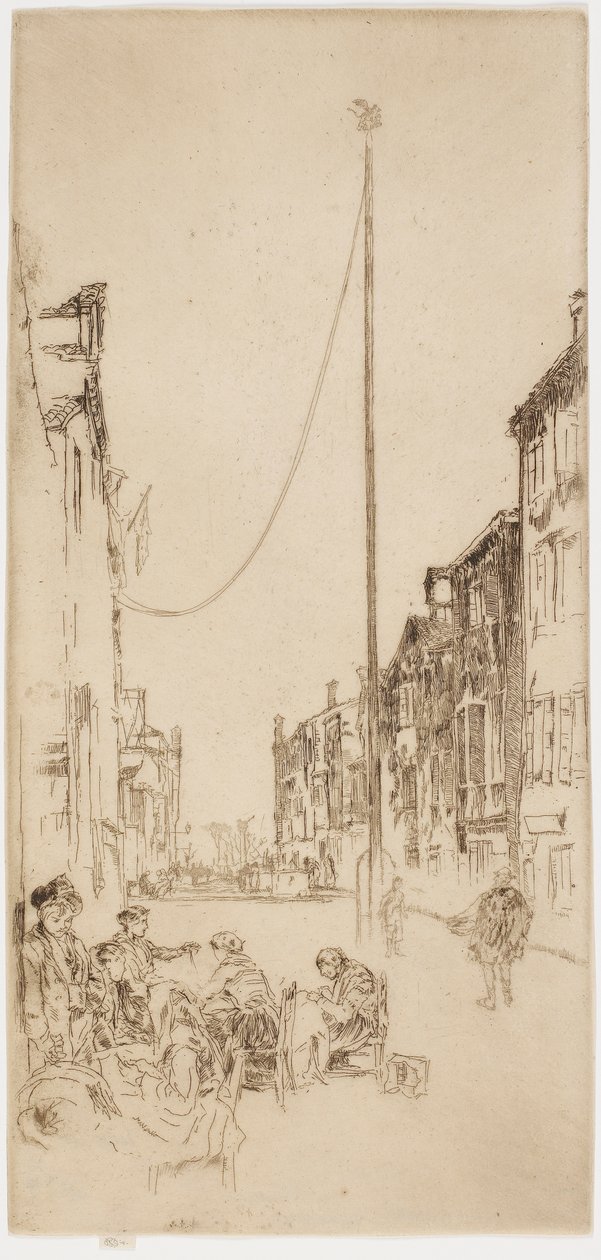 Den venetianske mast, 1879-1880. af James Abbott McNeill Whistler