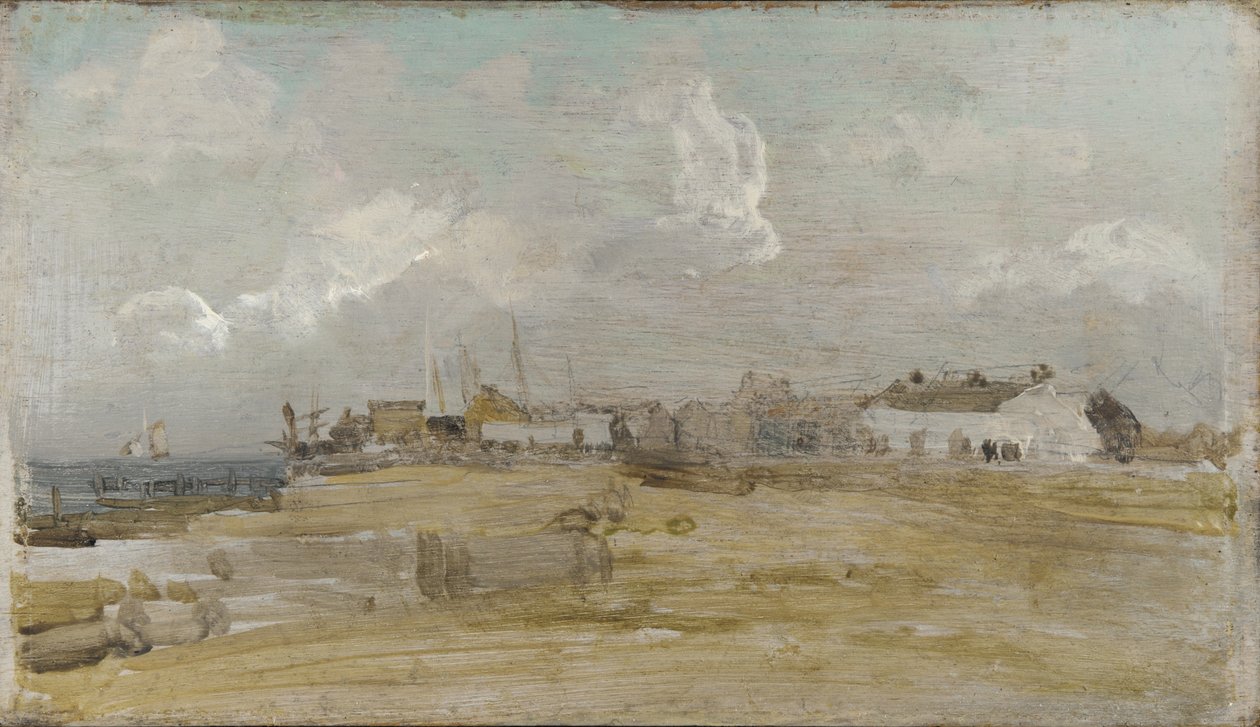 Det Hvide Hus, ca. 1884-85 (olie på træpanel) af James Abbott McNeill Whistler