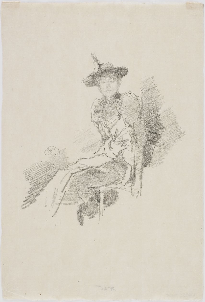 The Winged Hat, 1890 (litho på papir) af James Abbott McNeill Whistler