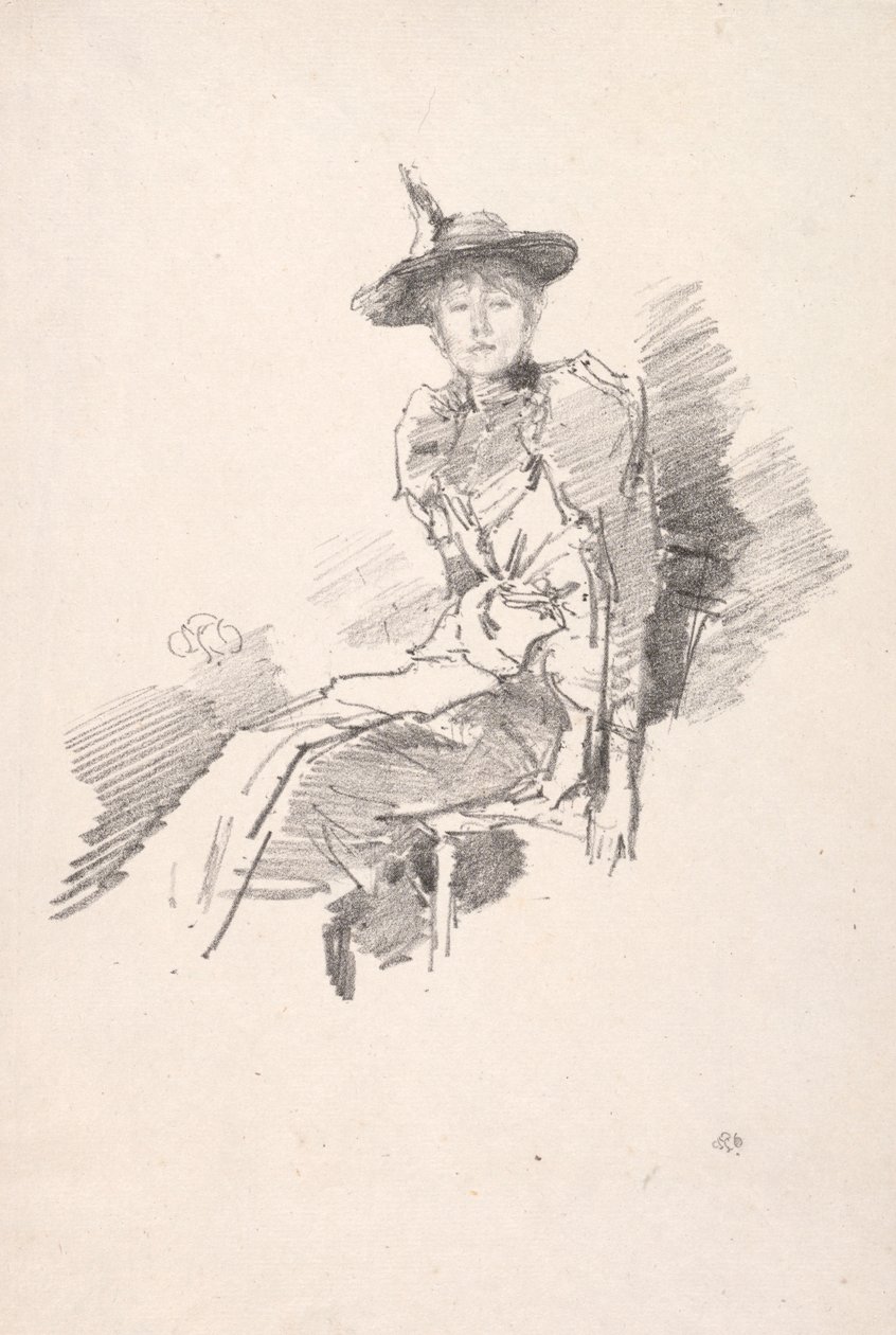 Den bevingede hat, 1890. af James Abbott McNeill Whistler