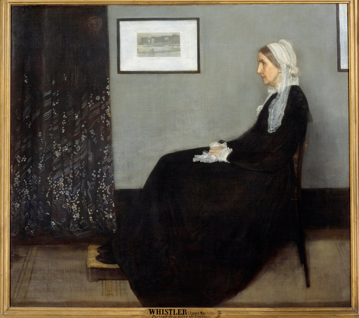 Kunstnerens mor eller arrangement i grå og sort n°1 af James Abbott McNeill Whistler