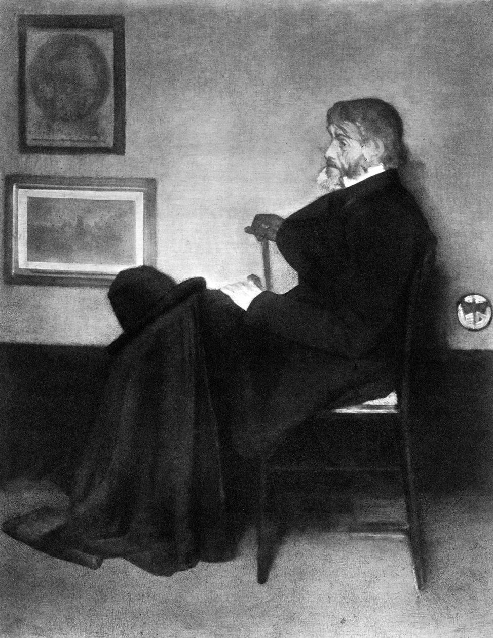 Thomas Carlyle, skotsk essayist, satiriker og historiker, c1873. af James Abbott McNeill Whistler