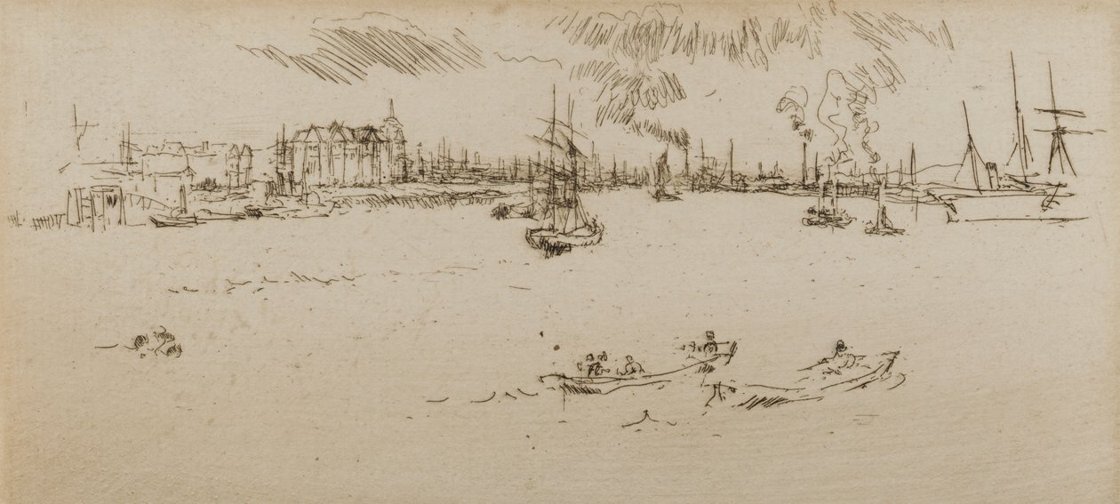 Tilbury, 1887. af James Abbott McNeill Whistler