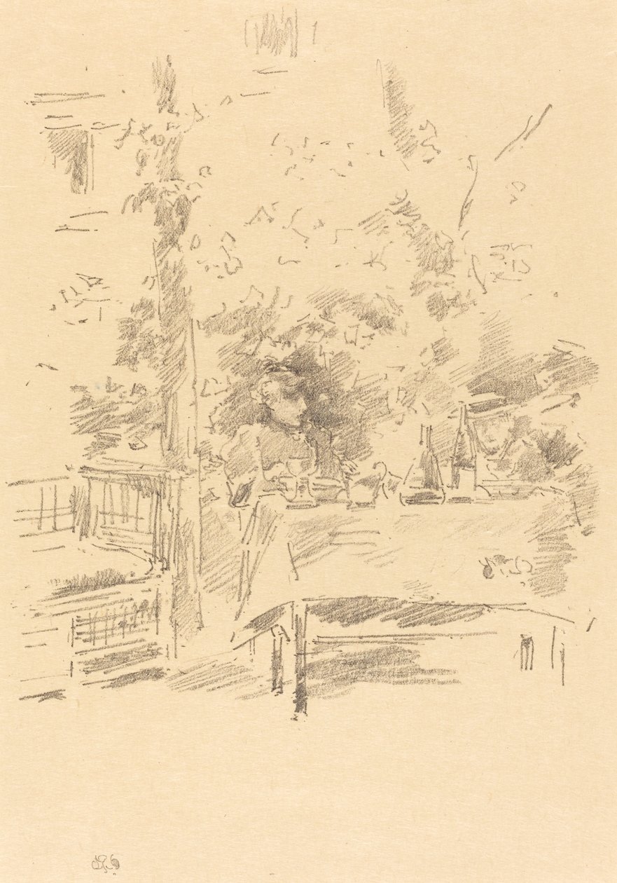 Tete-a-tete i haven, 1894. af James Abbott McNeill Whistler