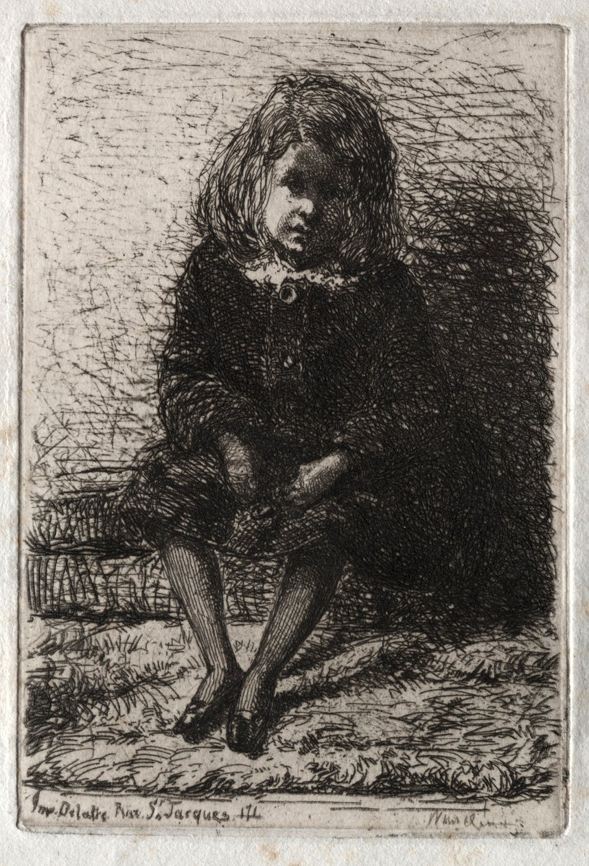 Tolv ætsninger fra naturen: Lille Arthur, 1858. af James Abbott McNeill Whistler