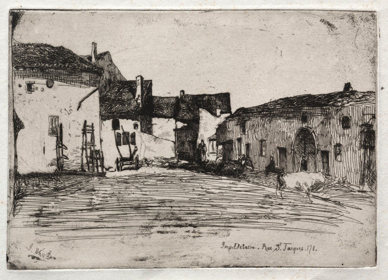 Tolv ætsninger fra naturen: Liverdun, 1858. af James Abbott McNeill Whistler