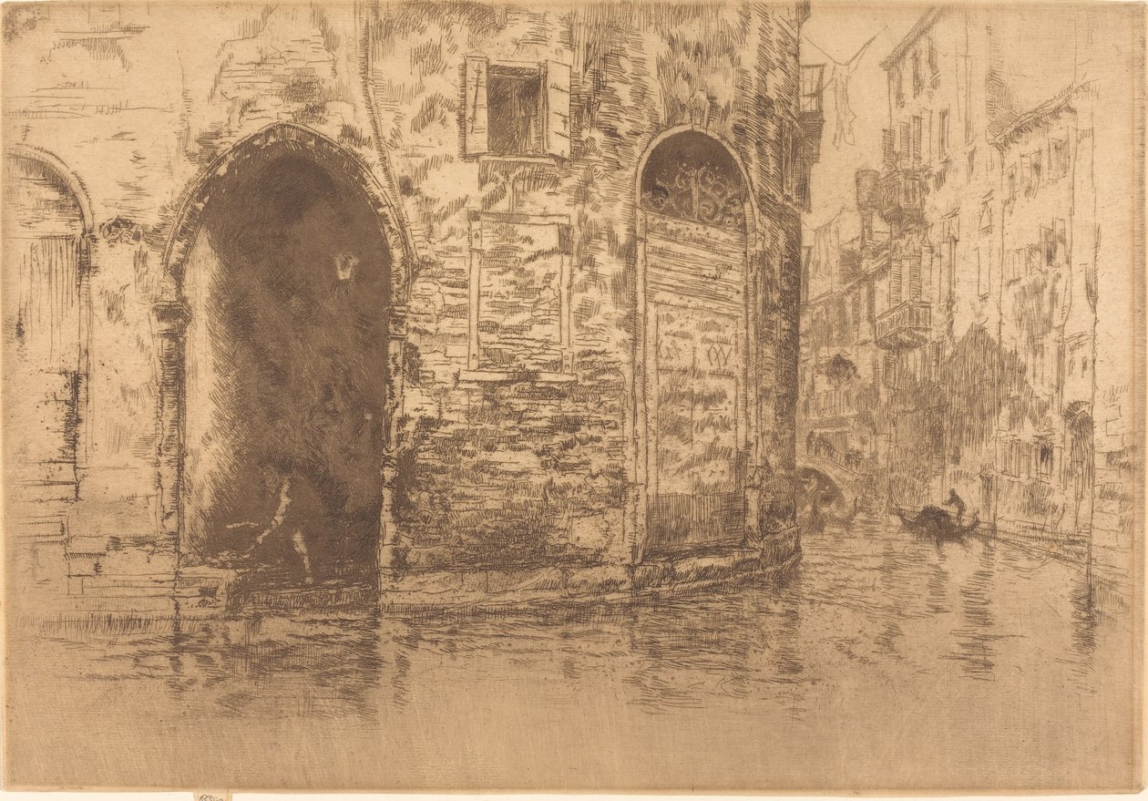 To døråbninger, ca. 18791880. af James Abbott McNeill Whistler