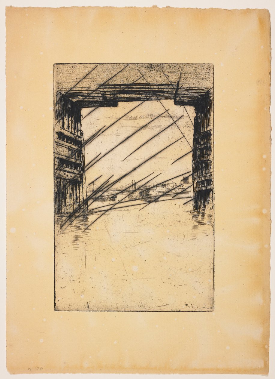 Unter der alten Battersea-Brücke af James Abbott McNeill Whistler