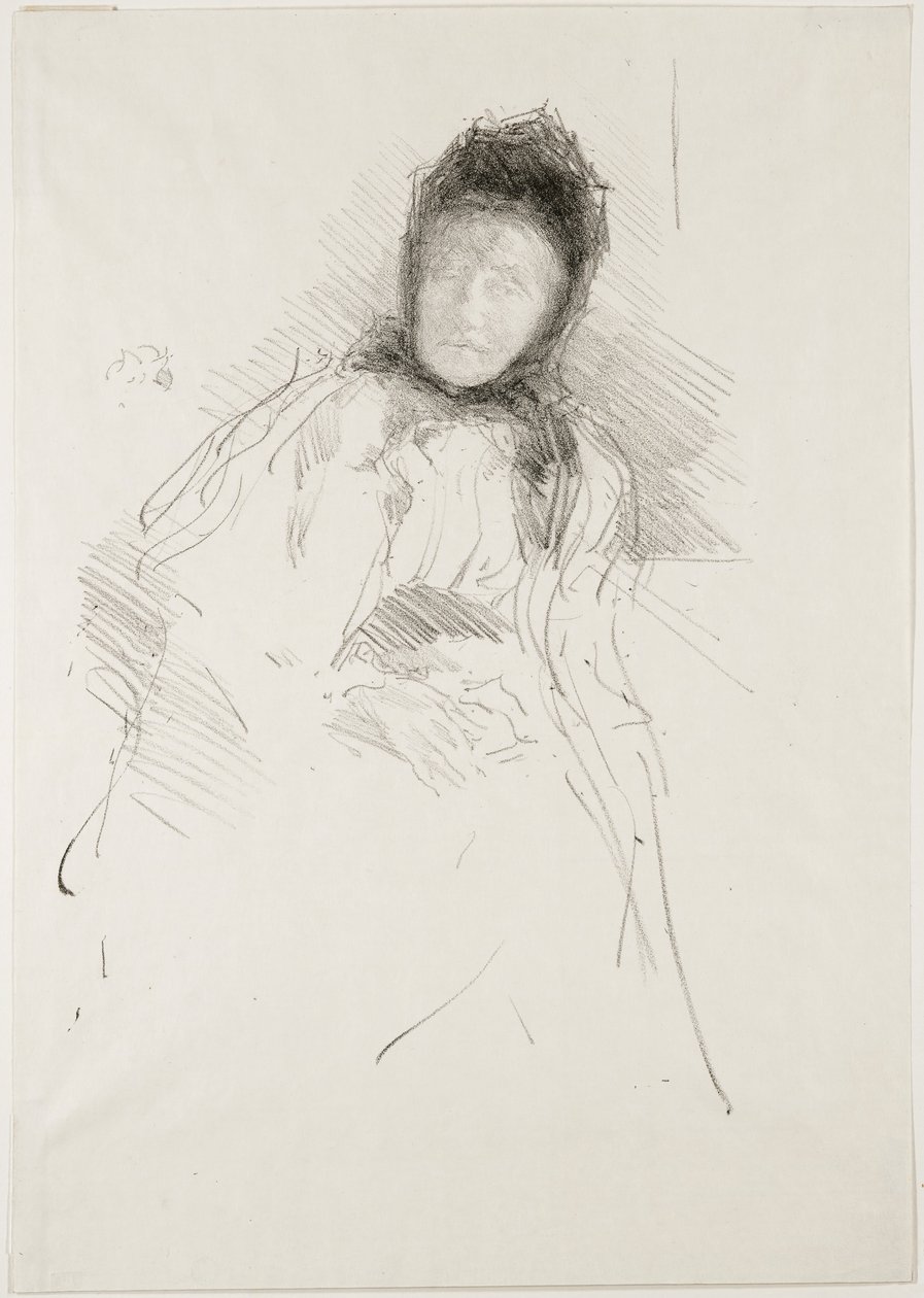 Ufærdig skitse af Lady Haden, 1895 af James Abbott McNeill Whistler