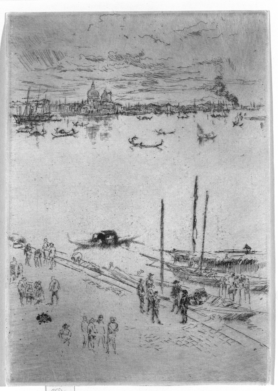 Opretstående Venedig, 1879-80 af James Abbott McNeill Whistler