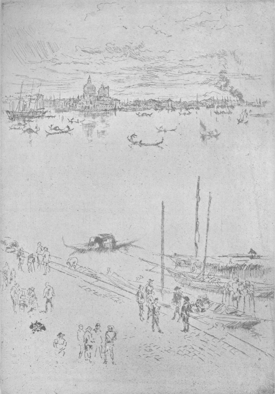 Opretstående Venedig, c1880, 1904 af James Abbott McNeill Whistler