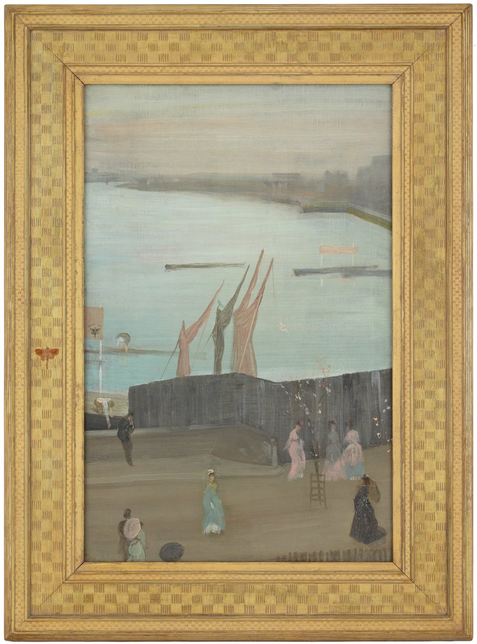 Variationer i rosa og grå: Chelsea af James Abbott McNeill Whistler