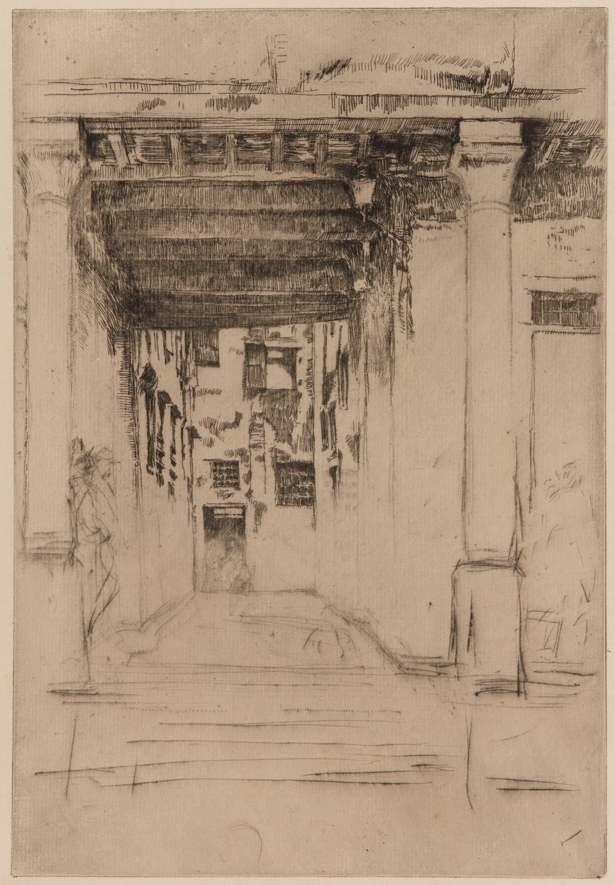Venetiansk hof, 1879-1880. af James Abbott McNeill Whistler