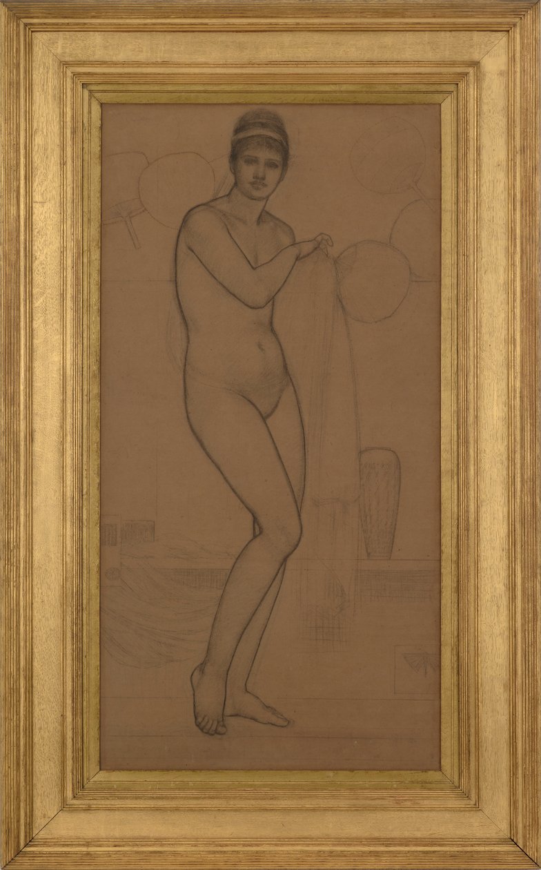 Venus står nøgen, 1869. af James Abbott McNeill Whistler