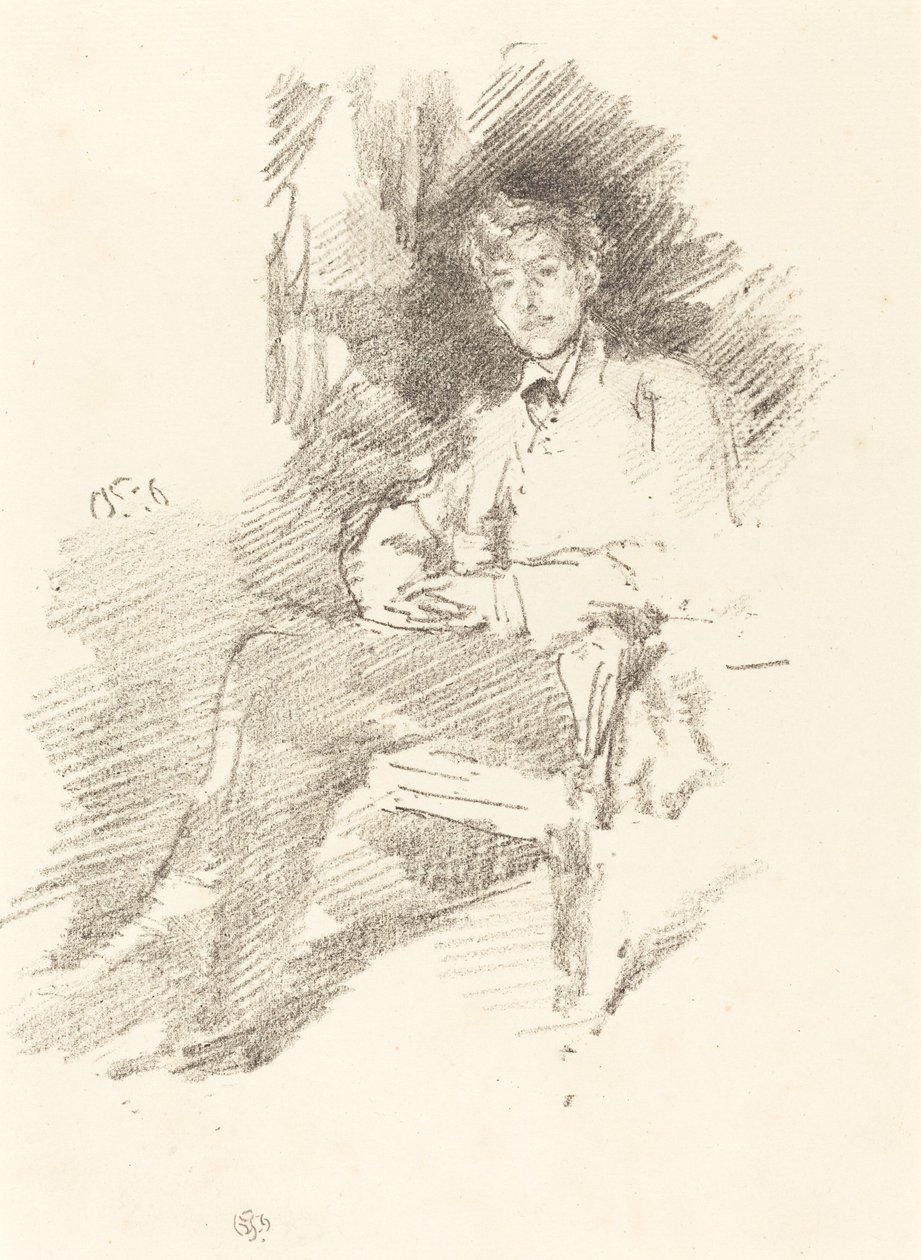 Walter Sickert, 1895. af James Abbott McNeill Whistler