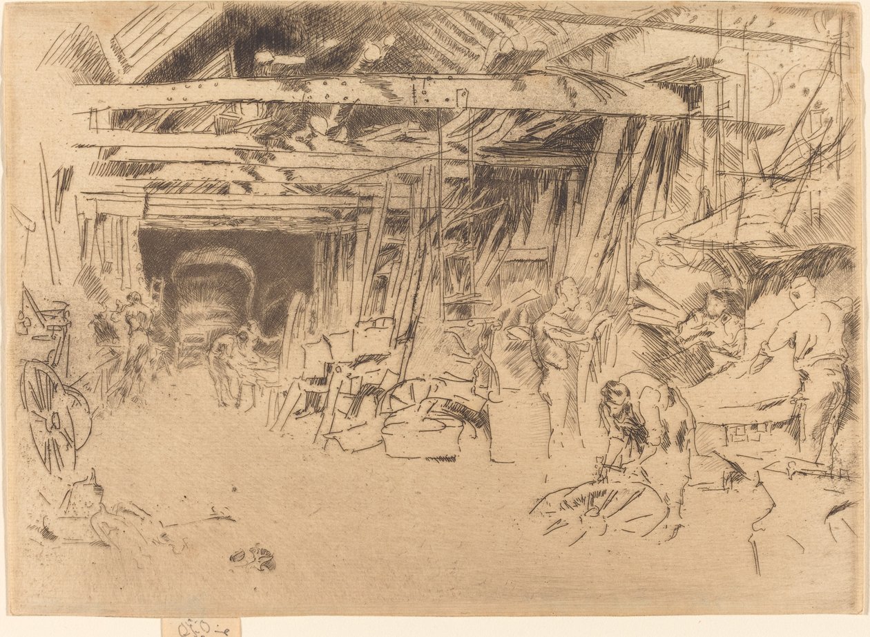 Wheelwright, 18791880. af James Abbott McNeill Whistler